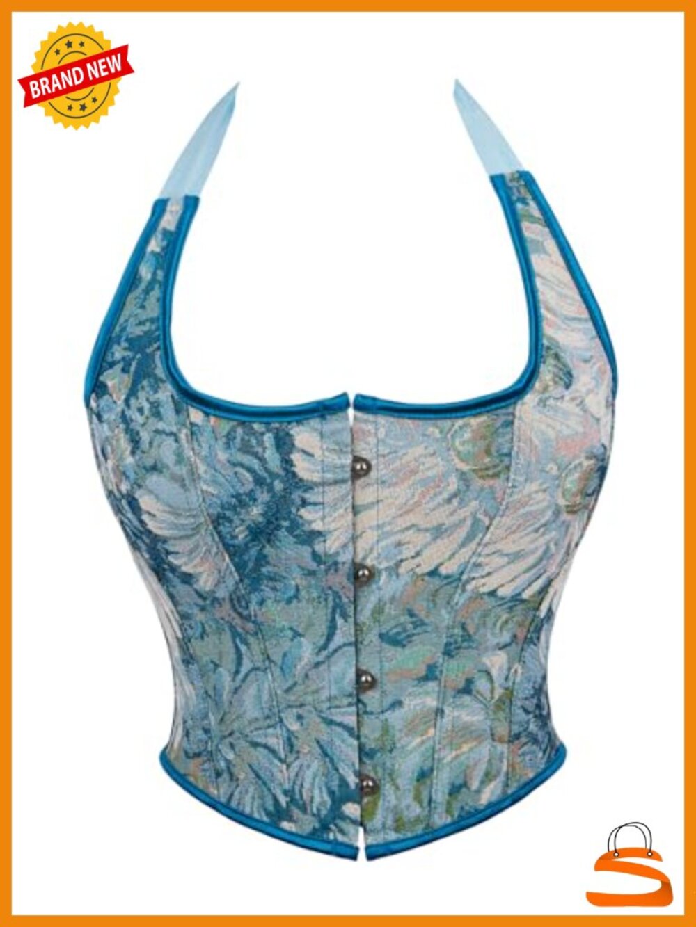 Lace Underbust Corset Bustier with Strapless Boned Bodyshaper